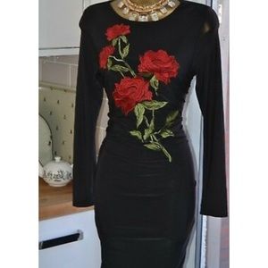 Club L black body con ruched dress